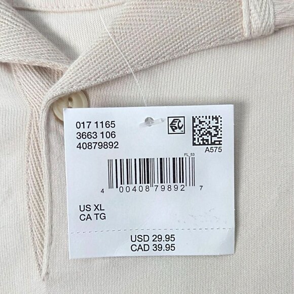 American Eagle Mens Relaxed Fit Pale Beige Polo Shirt XL NWT - Picture 6 of 8